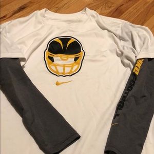 Nike double layer sleeve football dri fit